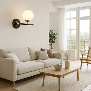 Applique da parete con 1 sfera illuminazione decorativa 1 attacco G9