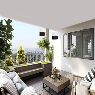 Applique per esterno in alluminio E27 per facciata balcone IP44