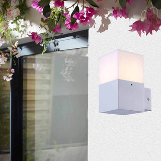 Applique per esterno in alluminio E27 per facciata balcone IP44