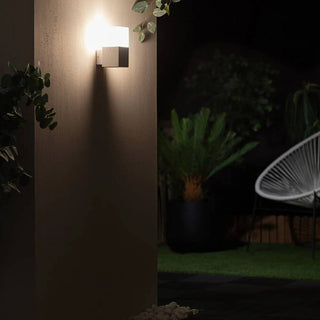Applique per esterno in alluminio E27 per facciata balcone IP44