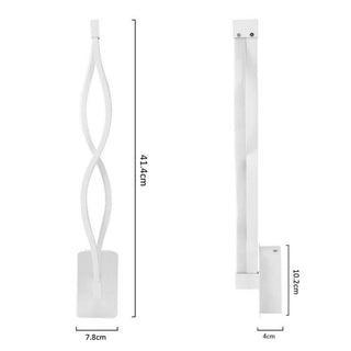 Applique led moderno da parete 9 watt luce fredda calda naturale