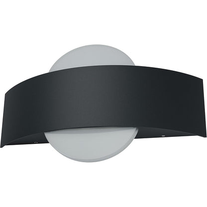 Applique da parete led 8 watt doppia emissione di luce up e down lampada con pannello in vetro opaco tecnologia CCT