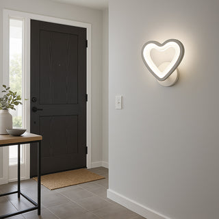 Applique led forma di cuore 6 watt tecnologia CCT lampada da parete