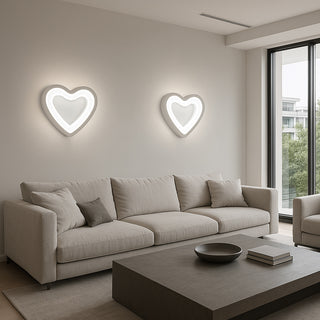 Applique led forma di cuore 6 watt tecnologia CCT lampada da parete