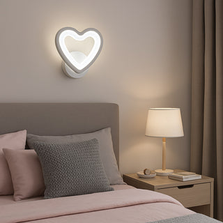 Applique led forma di cuore 6 watt tecnologia CCT lampada da parete