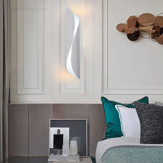 Applique moderno spirale da parete lampada design 2 attacchi G9