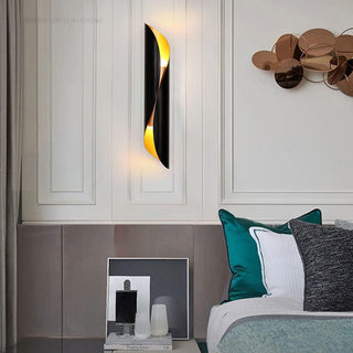 Applique moderno spirale da parete lampada design 2 attacchi G9