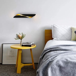 Applique moderno spirale da parete lampada design 2 attacchi G9