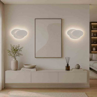 Applique led 3 ovali 12 watt da parete bianca luce 6500k 3000k 4000k