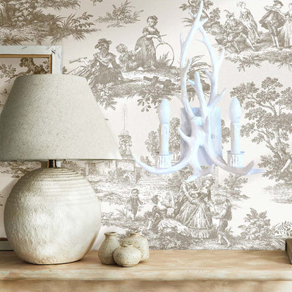 Applique country a corna di cervo vintage lampada da muro retro 2 portalampada e14 arredamento rustico