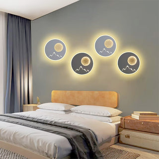 Applique led moderna da parete tondo 16 watt 3 colorazioni CCT
