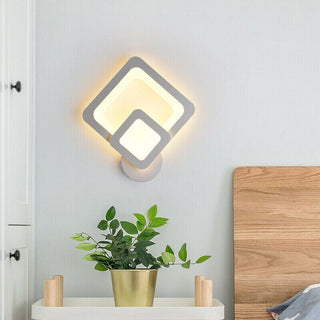 Applique led moderno a rombo 12 watt CCT tre colorazione di luce