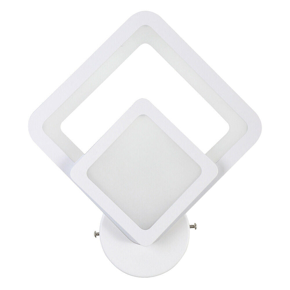 Applique moderno led a rombo 12 watt lampada da parete luce tre colorazione di luce