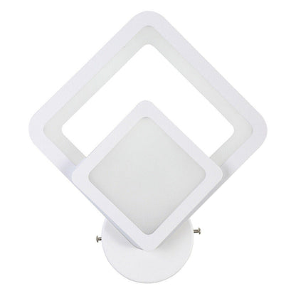 Applique moderno led a rombo 12 watt lampada da parete luce tre colorazione di luce