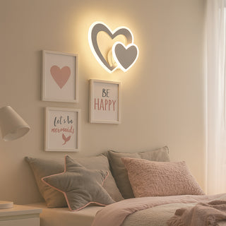 Applique led con doppio cuore 12 watt a parete tecnologia CCT