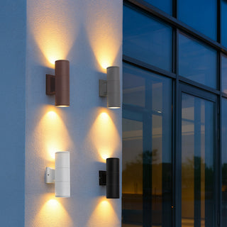 Applique a parete doppia emissione per esterno giardino ip55 2Xgu10