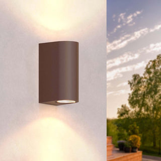 Applique a parete doppia emissione luminosa 2 portalampada GU10