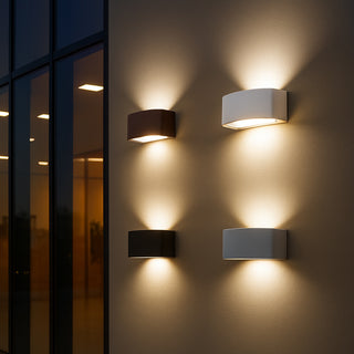 Applique parete per esterno lampada da muro E27 doppia emissione IP65