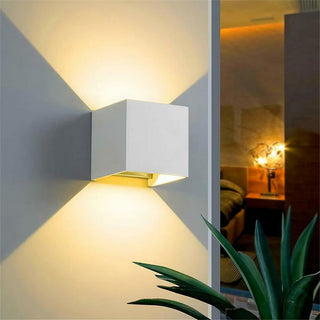 Applique da parete LED COB 12 watt bianco doppia emissione luce IP55