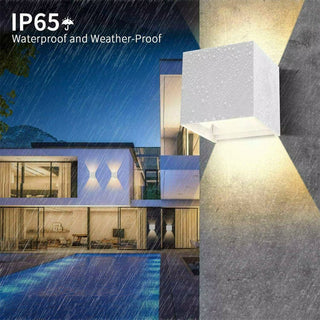 Applique da parete LED COB 12 watt bianco doppia emissione luce IP55