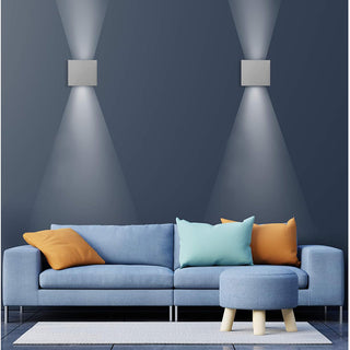 Applique da parete LED COB 12 watt bianco doppia emissione luce IP55