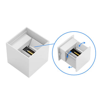 Applique da parete LED COB 12 watt bianco doppia emissione luce IP55