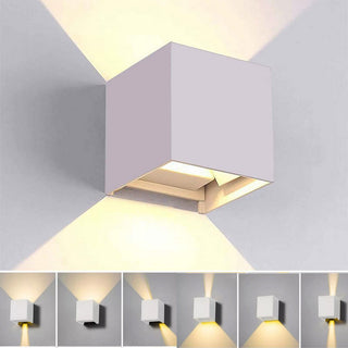 Applique da parete LED COB 12 watt bianco doppia emissione luce IP55