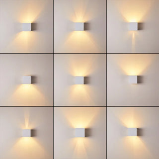 Applique a parete LED tecnologia CCT 12 W doppia emissione luce IP65