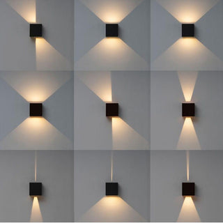 Applique a parete LED tecnologia CCT 12 W doppia emissione luce IP65