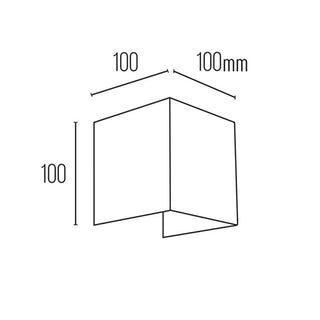 Applique a parete LED tecnologia CCT 12 W doppia emissione luce IP65