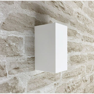 Applique a parete quadrato doppia emissione luminosa per faretti GU10