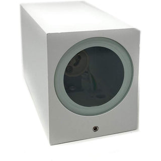 Applique a parete quadrato doppia emissione luminosa per faretti GU10