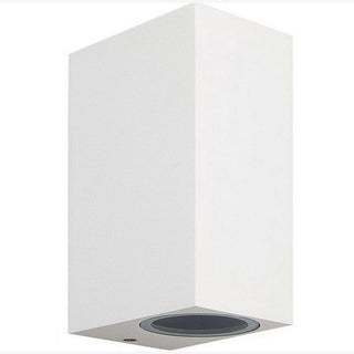 Applique a parete quadrato doppia emissione luminosa per faretti GU10