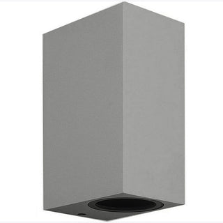 Applique a parete quadrato doppia emissione luminosa per faretti GU10