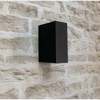Applique a parete quadrato doppia emissione luminosa per faretti GU10