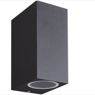Applique a parete quadrato doppia emissione luminosa per faretti GU10