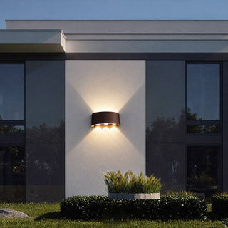 Applique doppia emissione di luce 6 led 16W rosso ruggine CCT IP65