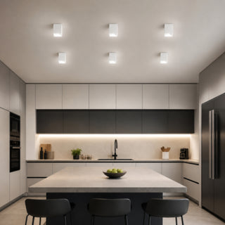 Applique soffitto a cubo esterno GU10 per balcone terrazzo IP54
