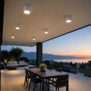 Applique soffitto a cubo esterno GU10 per balcone terrazzo IP54