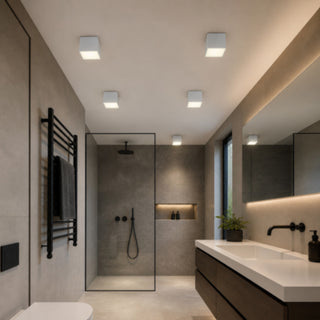 Applique soffitto a cubo esterno GU10 per balcone terrazzo IP54