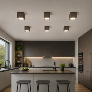 Applique soffitto a cubo esterno GU10 per balcone terrazzo IP54