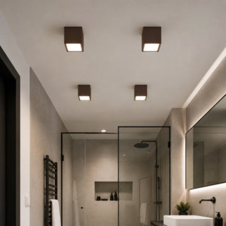 Applique soffitto a cubo esterno GU10 per balcone terrazzo IP54