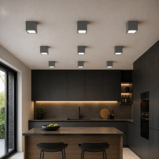 Applique soffitto a cubo esterno GU10 per balcone terrazzo IP54