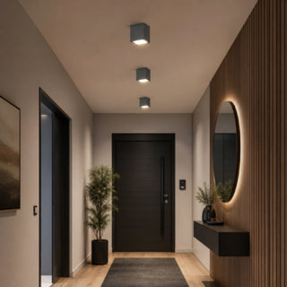 Applique soffitto a cubo esterno GU10 per balcone terrazzo IP54