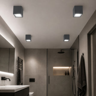 Applique soffitto a cubo esterno GU10 per balcone terrazzo IP54