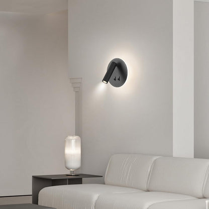 Applique orientabile da parete comodino doppia fonte luminosa 8 watt lampada da letto moderna luce calda 3000k