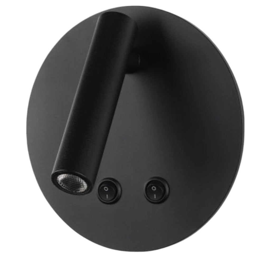 Applique orientabile da parete comodino doppia fonte luminosa 8 watt lampada da letto moderna luce calda 3000k