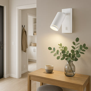 Applique da muro orientabile con interruttore ON/OFF attacco GU10