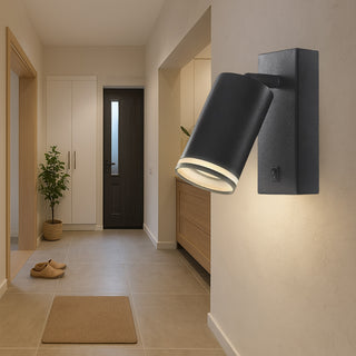 Applique da muro orientabile con interruttore ON/OFF attacco GU10