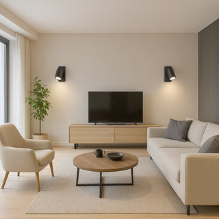 Applique da muro orientabile con interruttore ON/OFF attacco GU10